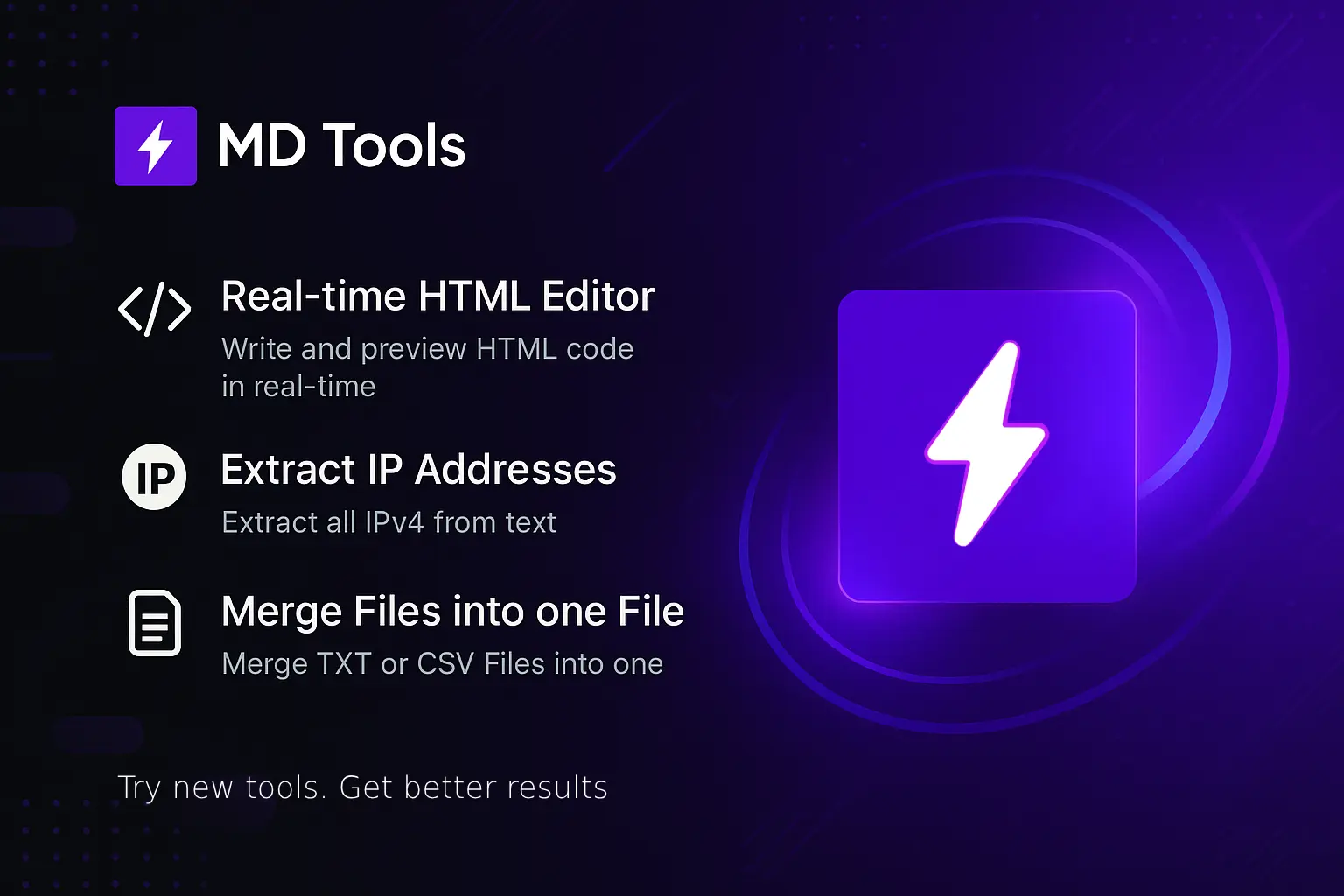 try New Tools