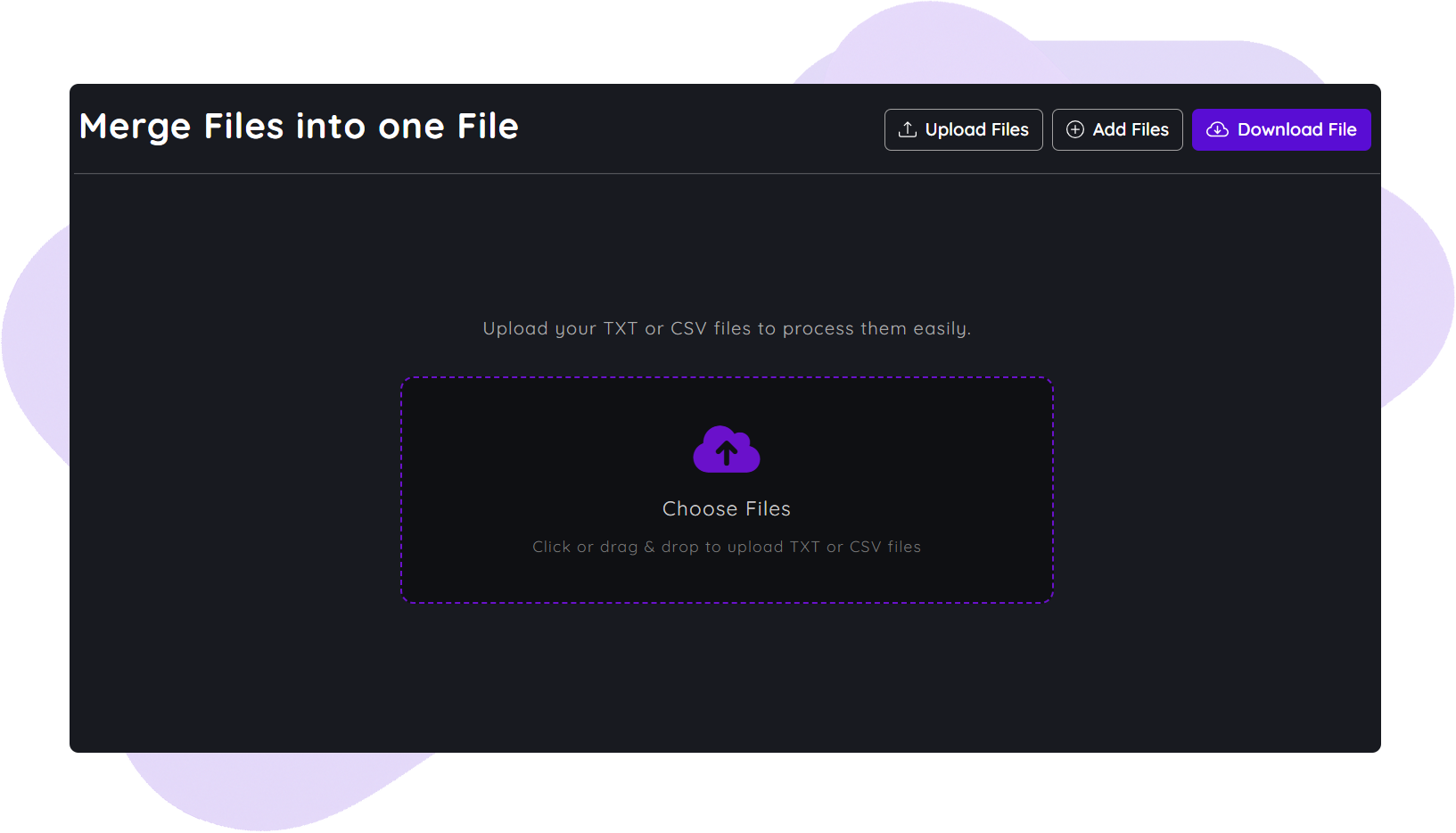 Merge Files into One File