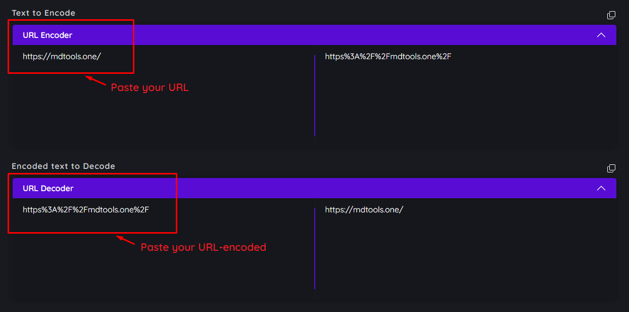 How to encode and decode URLs using the online tool